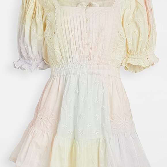 LoveShackFancy Tomasina embroidered dress multi S - Picture 4 of 16